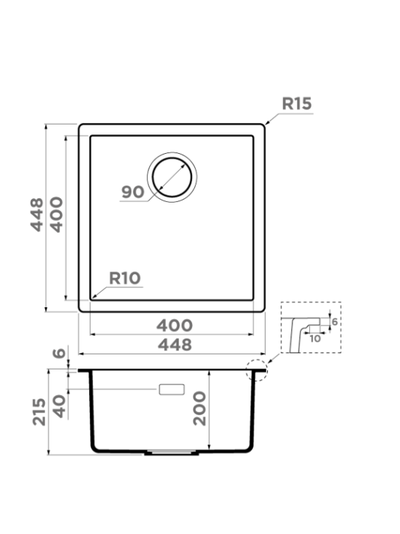 Мойка OMOIKIRI YAMAKAWA 45T INTEGRA