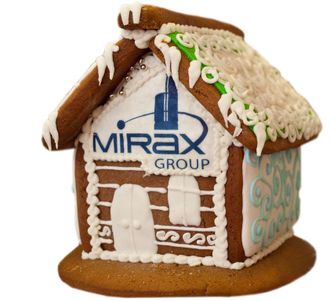 Пряничный домик L с логотипом MIRAX GROUP