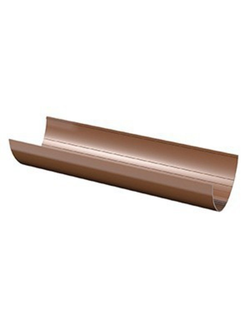 Жёлоб водосточный, пластиковый, 125мм*3м КОРИЧНЕВЫЙ