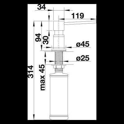 ДОЗАТОР Blanco LATO 526699