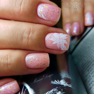 Каучуковая камуфлирующая база с шиммером  - CAMOUFLAGE BASE COAT  CBS9 (10 ml)