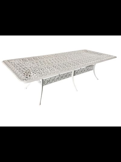 Белый стол из литого алюминия Louis X