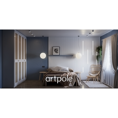 Гипсовая панель ZIGZAG + LED артикул М-0069