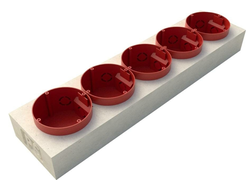 Wolf Premium, подрозетник звукоизоляционный, 5 постов