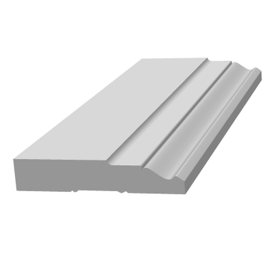 Плинтус Ultrawood BASE 5032 i, ЛДФ-декор, влагостойкий, ударопрочный, 2м, под покраску.