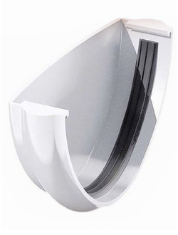 Заглушка жёлоба, пластиковая БЕЛАЯ