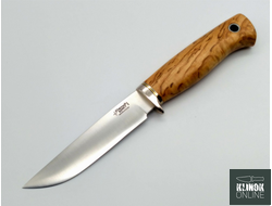 Нож Partner L сталь N690 карельская береза