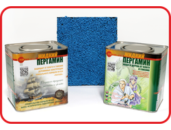 Комплект для декора и гидрофобизации венцов сруба. Синий.