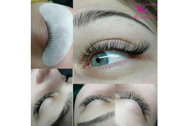 Наращивание ресниц. Объем 2Д лисичка.