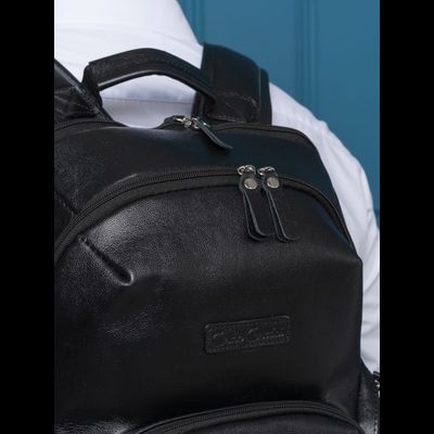 Кожаный рюкзак Bertario black (арт. 3102-01)