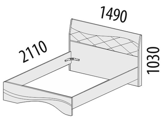 Кровать "Соната" (1400)