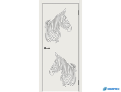 Межкомнатная глухая дверь с покрытием Эмаль Пикколино 01 купить в Челябинске | КВИРТЕК