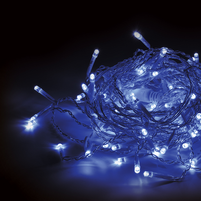 Гирлянда "Бахрома" 24v 72 LED 18 нитей, 3*0,6м синий