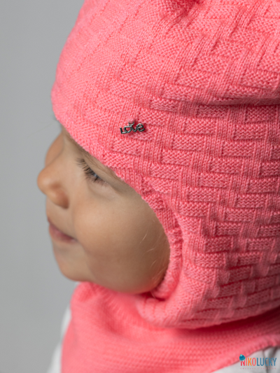 Шапка-шлем 24201-05 х/б подклад, розовый 52-54