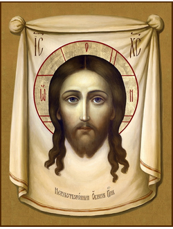 Спас Нерукотворный (Спаситель на убрусе). Рукописная икона.