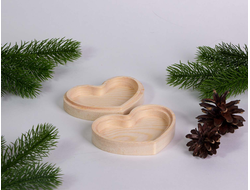 Менажница Сердечко110х80 мм, сосна