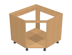 Тумба трапеция В/Ш/Г 860х860х506мм.