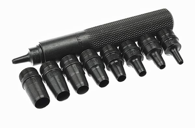 Набор просечек со сменными насадками 2-10 мм  (2,3,4,5,6,7,8,9,10 мм), 10 предметов