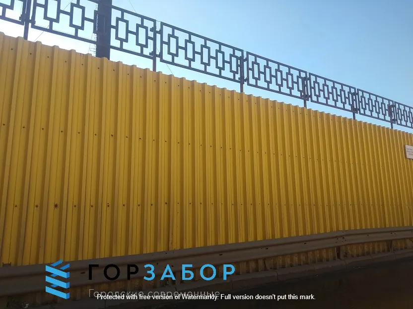 Устройство бетонного забора под ключ