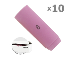 Сопло керамическое SR 17/18/26 стандартное №8 ф 12,5 мм, L=47 мм (уп. 10 шт.), БАРСВЕЛД