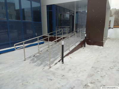 ограждение пандуса из нержавеющей стали