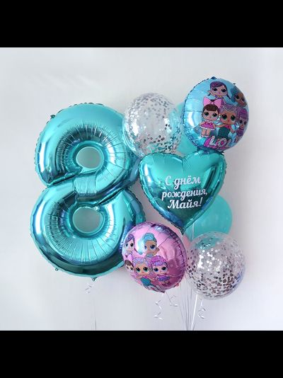 Шарики гелиевые воздушные lol с надписью на день рождение купить на assorti123.ru