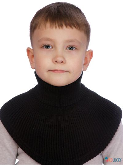 Манишка  21-32, цвет черный р. 1( универсальный от 1 года)