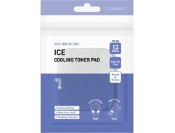 DERMAL ICE COOLING TONER PAD Охлаждающие тонер-пэды (12 шт * 23 мл)