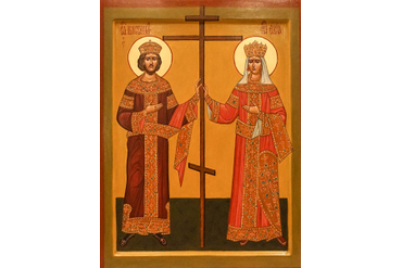69. Образ св. равноапостольные Константин и Елена, (30х40), Елена Кроль
