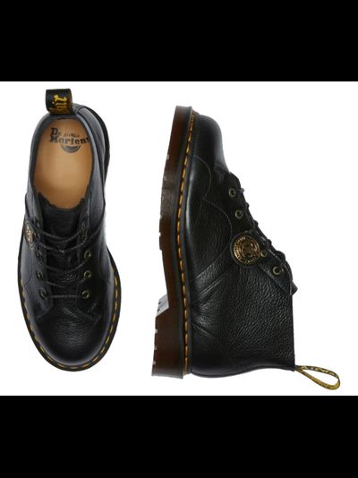 Dr. Martens Church Vintage Smooth Black Leather
