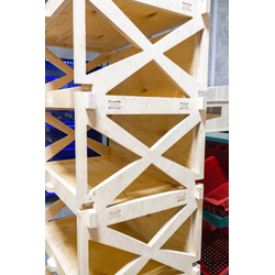 (МКФ1100) Мебель-конструктор из фанеры напольный стеллаж "Криста"