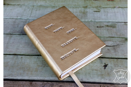 ежедневник из натуральной кожи, оригинальный подарок, ежедневник с тиснением