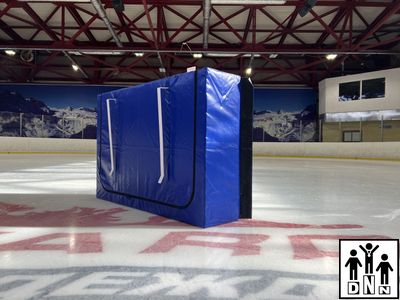 Защитные маты для шорт-трека ППУ+ППЭ 200х120х40 см, плотность 18 кг/м3 DNN