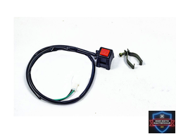 Кнопка выкл. двигателя с креплением на руль квадратная (красная)