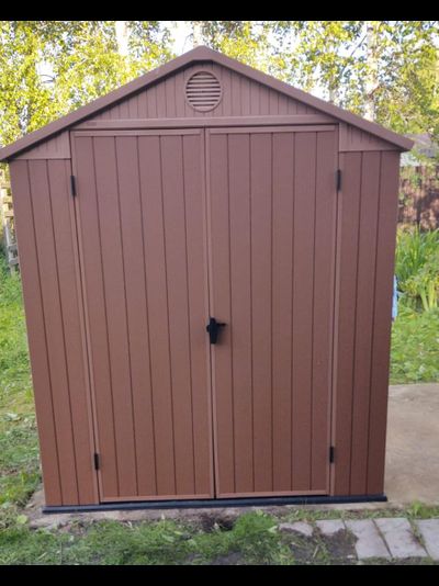 Сарай "Дарвин 6х6" (размеры 183 х 182 см), коричневый