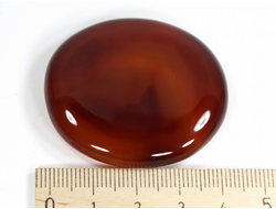 Сердолик, полировка плоская, Ботсвана (44*40*8 мм, 27 г) №35565