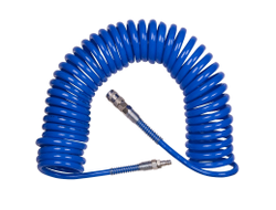 Шланг пневматический спиральный 8х12 мм, 10 м, полиуретановый, фитинги KING TONY 79962-10