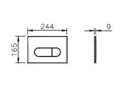 VitrA Панель смыва Root Round, никель, 740-2295