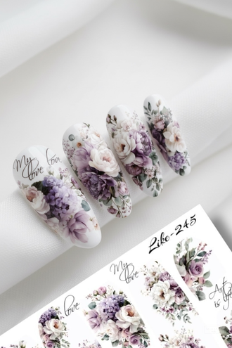 Слайдер-дизайн для ногтей LIKE-245