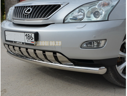 Защита переднего бампера с лепестками	d76 для Lexus RX300/RX330/RX350/RX400h (2003-2009)