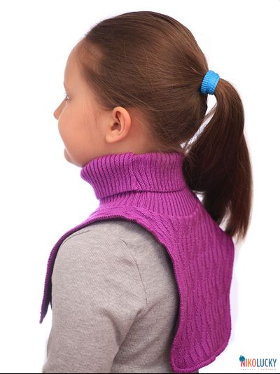 Манишка 23-34 подклад 100% полиэстер, размер 3 (от 5 лет) сиреневый