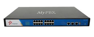 YEASTAR MyPBX U500, IP-АТС, 1U, 16*RJ11, поддержка FXO, FXS, GSM, BRI, UMTS