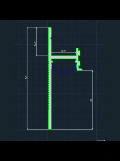 Теневой плинтус скрытого монтажа Pro Design 7209 Анодированный