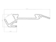 Алюминиевый профиль для ступеней без резиновой вставки  LC-PDS-1867 (2 метра)