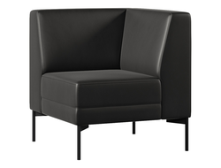 Модуль Everprof Gamma угловый Экокожа Черный