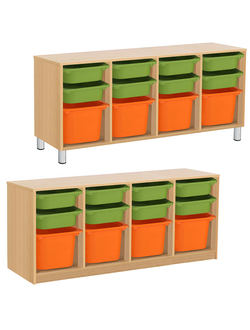 СТЕЛЛАЖНАЯ ВЫДВИЖНАЯ СИСТЕМА ХРАНЕНИЯ 4/91 ПВХ