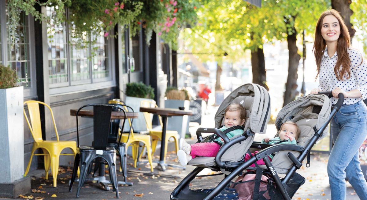 Прогулочная коляска Joie Evalite Duo коляска для двойни в деталях