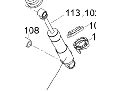 Амортизатор задний оригинал BRP 503192311 503191850 для BRP LYNX/Ski-Doo (Shock Rear Arm)