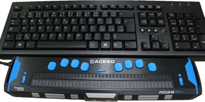 Дисплей Брайля Фокус 40 Blue 5 поколения использование со стационарным компьютером