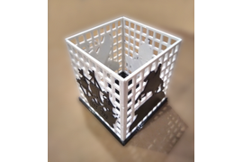 Стакан-кубик "Силуэты Петербурга" 70х70х80 мм